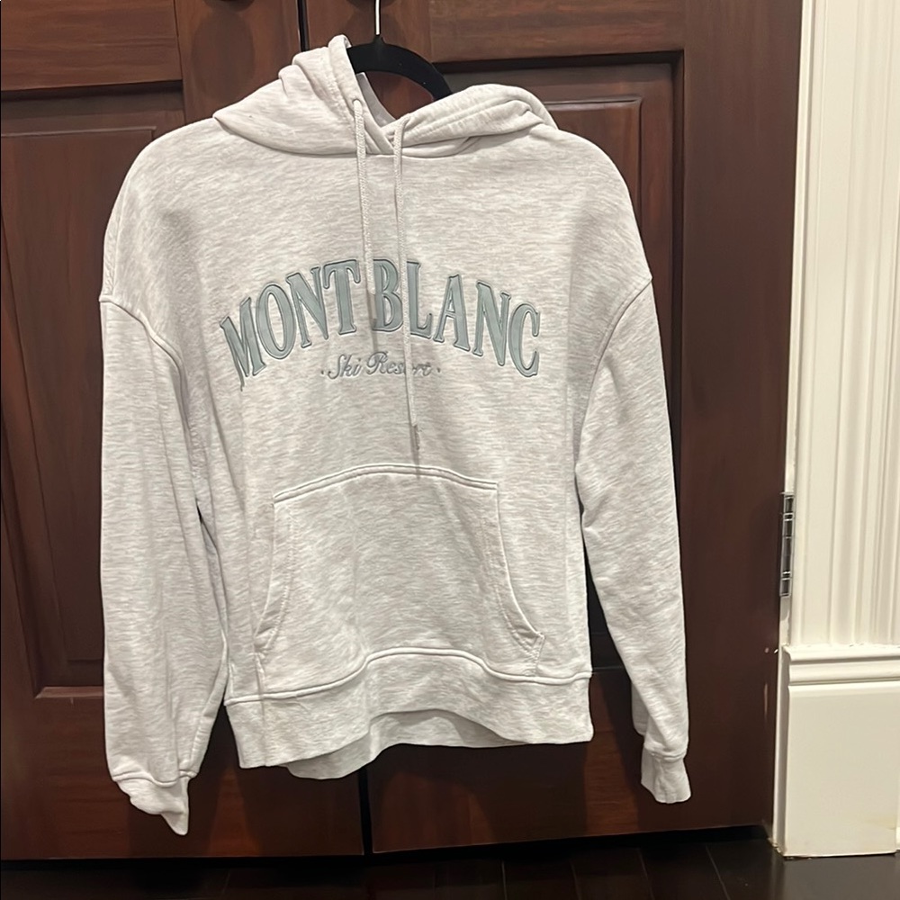 Montblanc Gray Hoodie Sweater